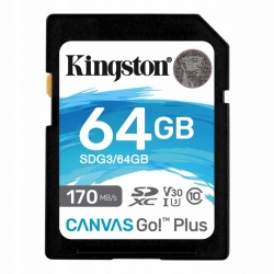 Pamięć SDXC Kingston Sdg3 64Gb Canvas Go!+